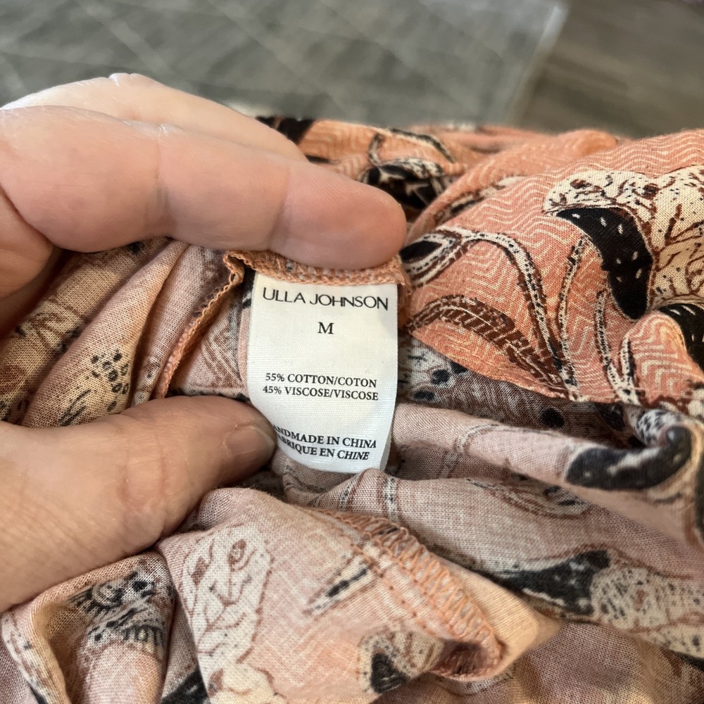Ulla Johnson Pink Floral Maxi Dress - Picture 7 of 9